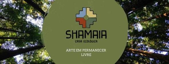 Logo shamaia - casa ecologica - a arte de permanecer livre
